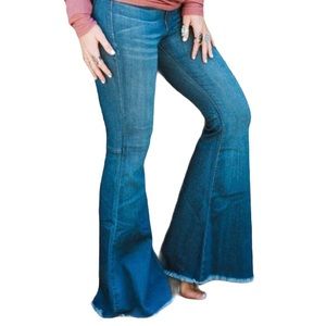 Woodstock Flared Denim Bell Bottoms